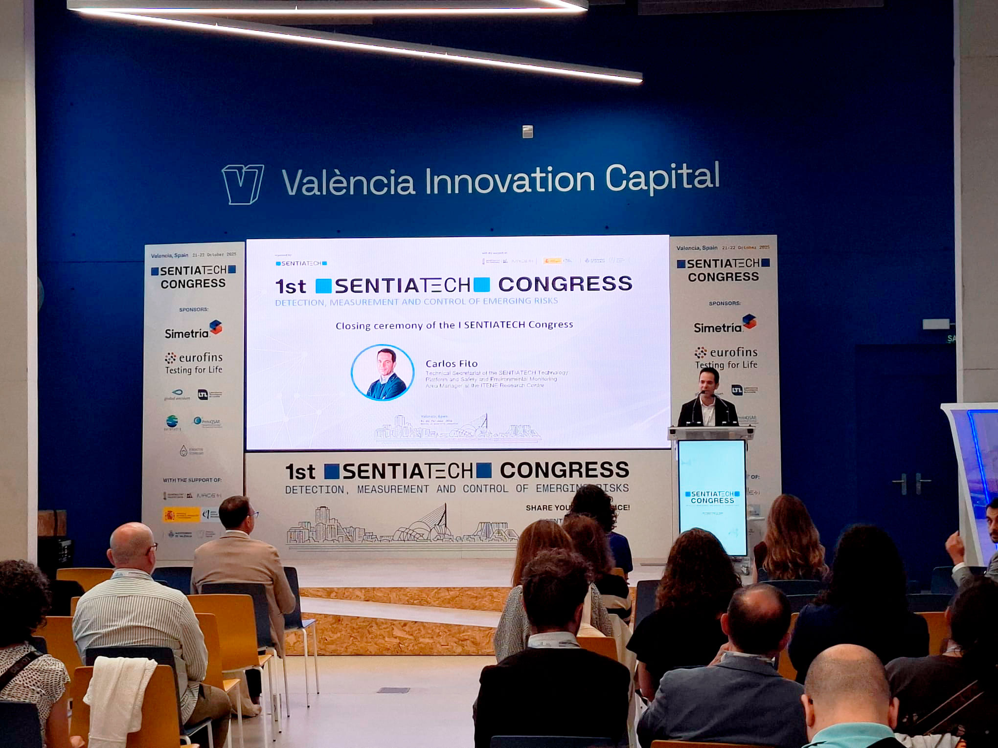 Carlos Fito, Secretario Técnico de la Plataforma SENTIATECH, en la clausura del I SENTIATECH Congress
