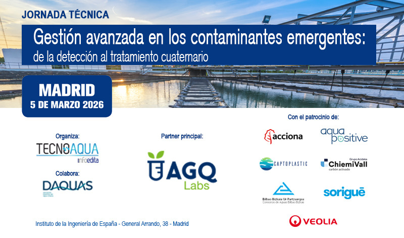 Patrocinadores de la Jornada Tecnoaqua - Gestión avanzada en los contaminantes emergentes: de la detección al tratamiento cuaternario, organizada por Tecnoaqya y DAQUAS, y con la colaboración de SENTIATECH
